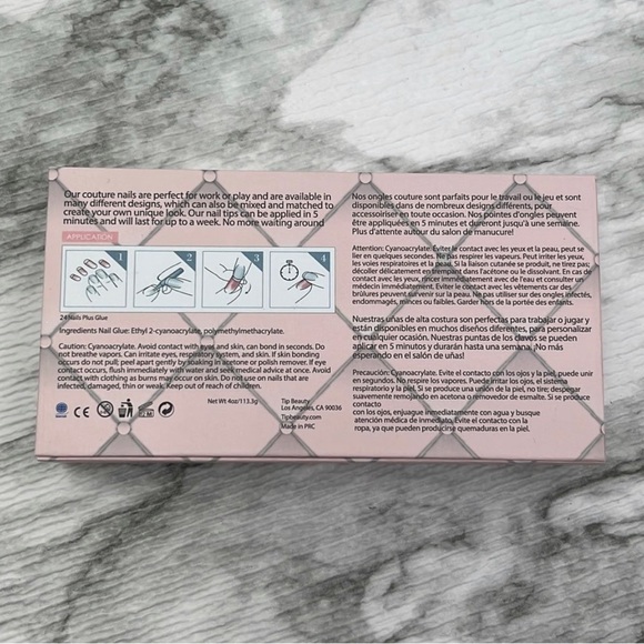 TIP BEAUTY Luxury Artificial Nail Set in Rum + Coke and 24K Magic - Picture 4 of 5